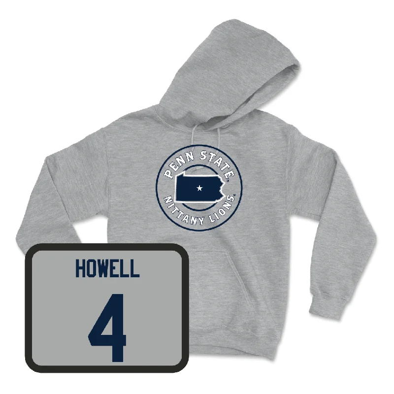 Colorblock hoodie-Sport Grey Baseball State Hoodie - Martin Howell