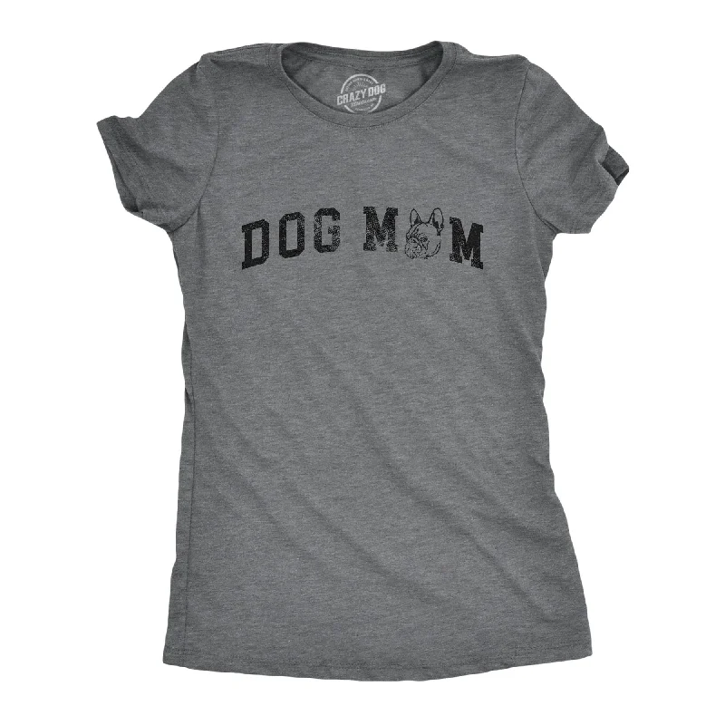 black T-shirt-Dog Mom French Bulldog Women's T Shirt