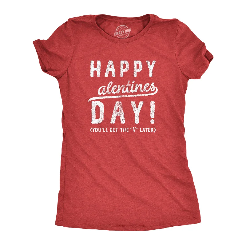 funny animal T-shirt-Happy Alentines Day Women's T Shirt