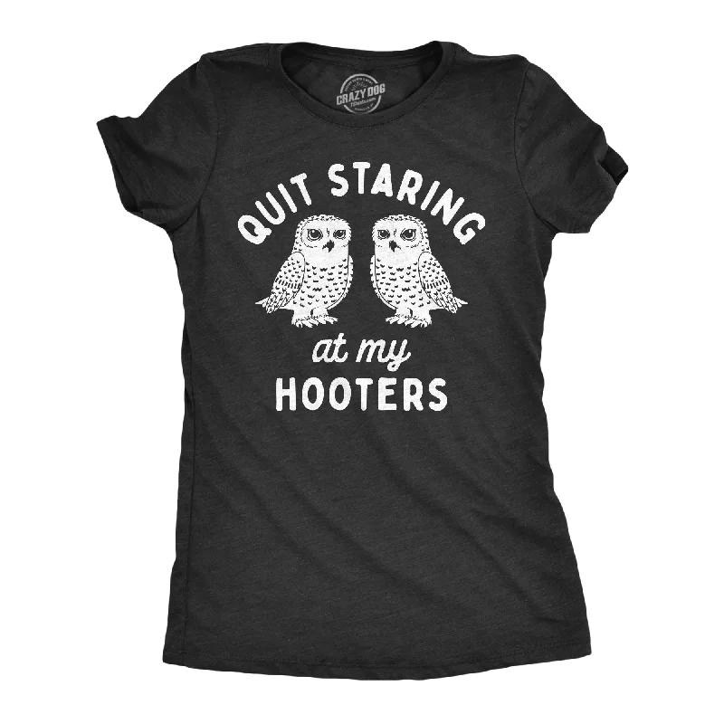 patriotic T-shirt-Quit Staring At My Hooters Women's T Shirt