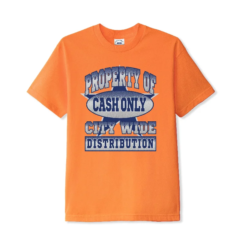 activewear T-shirt-Cash Only - City Wide Tee - Orange