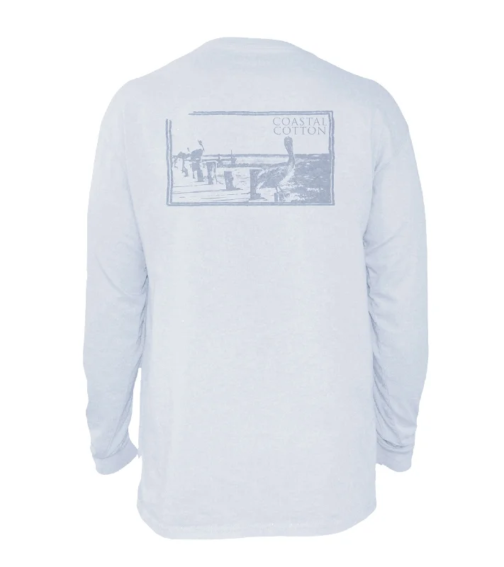 crew neck T-shirt-Dockside Long Sleeve