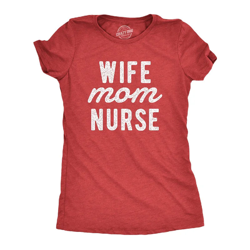 stylish T-shirt-Wife Mom Nurse Women's T Shirt