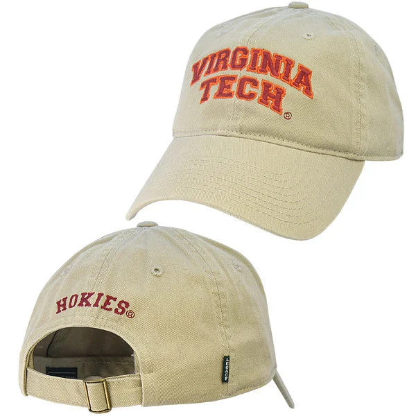 Retro style hats-Virginia Tech Hat: Khaki by Legacy