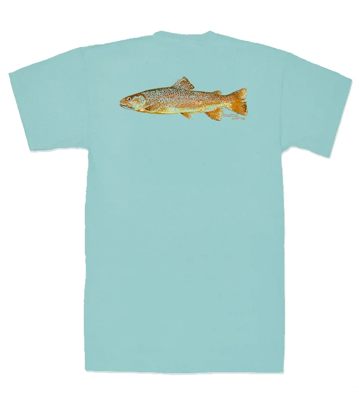 plain black T-shirt-Trout