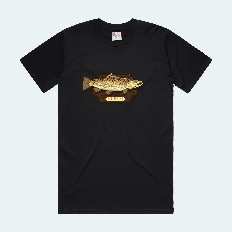 activewear T-shirt-Parliament - Trout Tee - Black