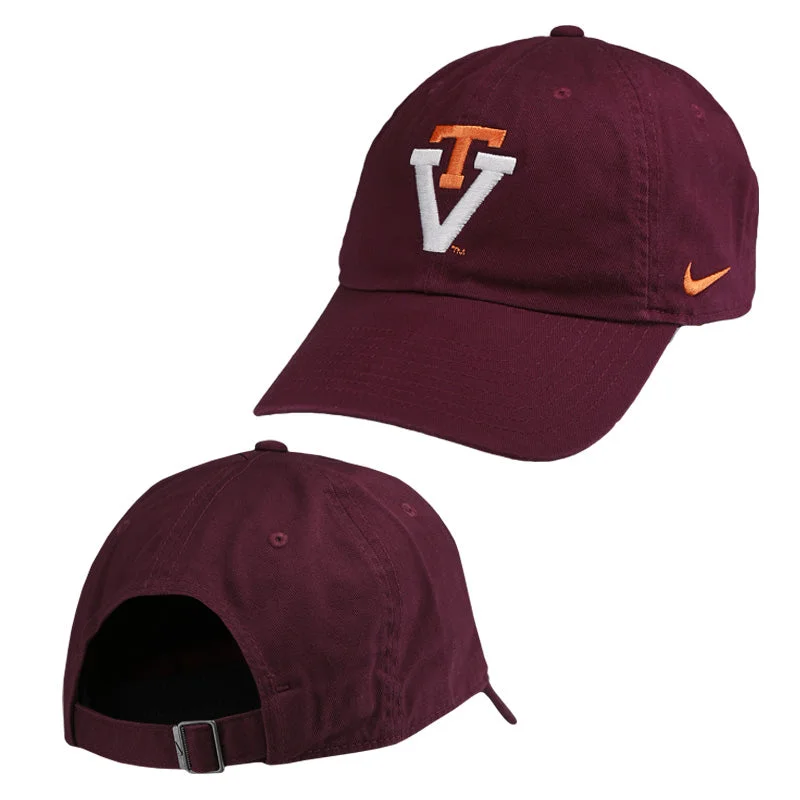 Cloudy day hats-Virginia Tech Heritage 86 Vault Logo Hat: Maroon by Nike