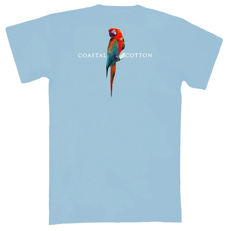 retro print T-shirt-Parrot Tee