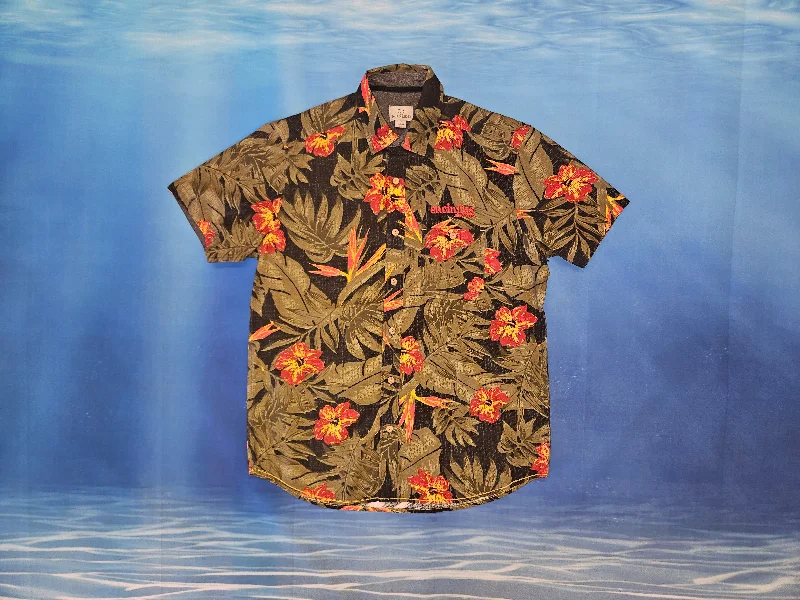 tropical T-shirt-Paradise Button Down