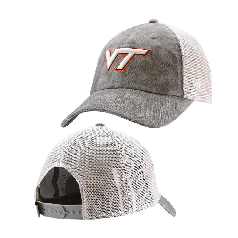 Celebrity hats-Virginia Tech Slate Snow Wash Meshback Hat by Top of the World