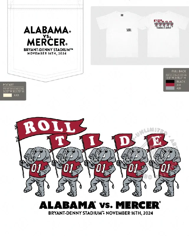 funny T-shirt-The Shirt Shop Alabama vs Mercer Gameday T-Shirt