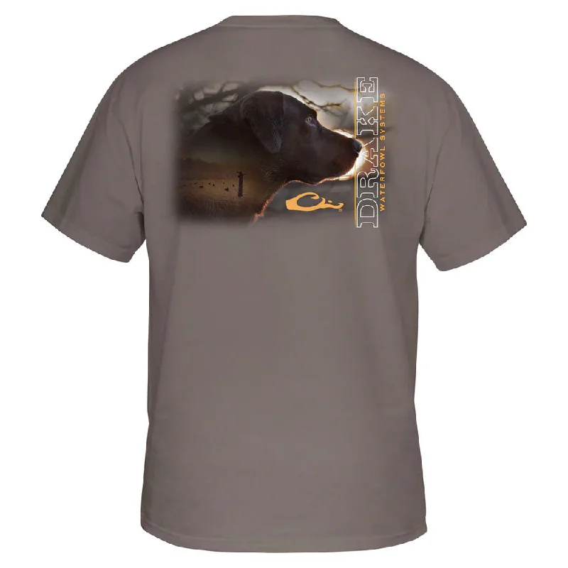 soft T-shirt-Drake Early Riser Lab T-Shirt- Driftwood