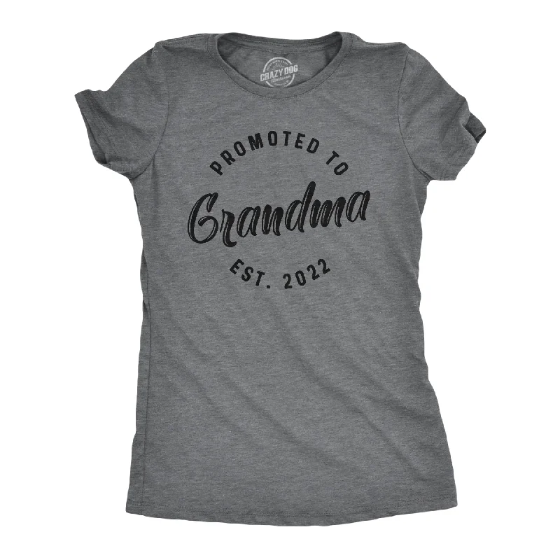 printed graphic T-shirt-Promoted To Grandma 20XX Women's T Shirt