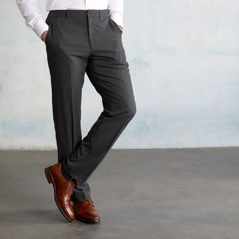 Woven pants-Presidio Dress Pants Regular Fit - Thunder Grey