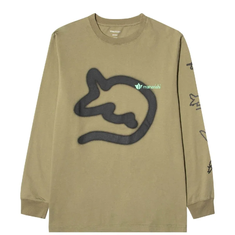 unique T-shirt-x Maharishi YEAR OF THE STRAY RAT L/S T-SHIRT