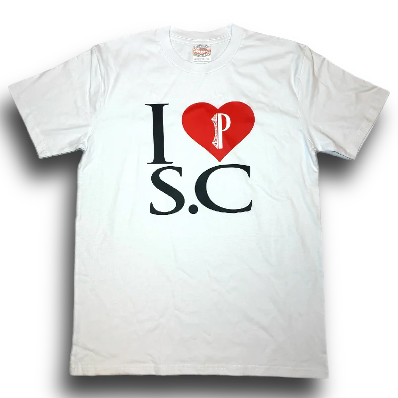 funny design T-shirt-Parliament - I ❤️ Sunshine Coast Tee - White