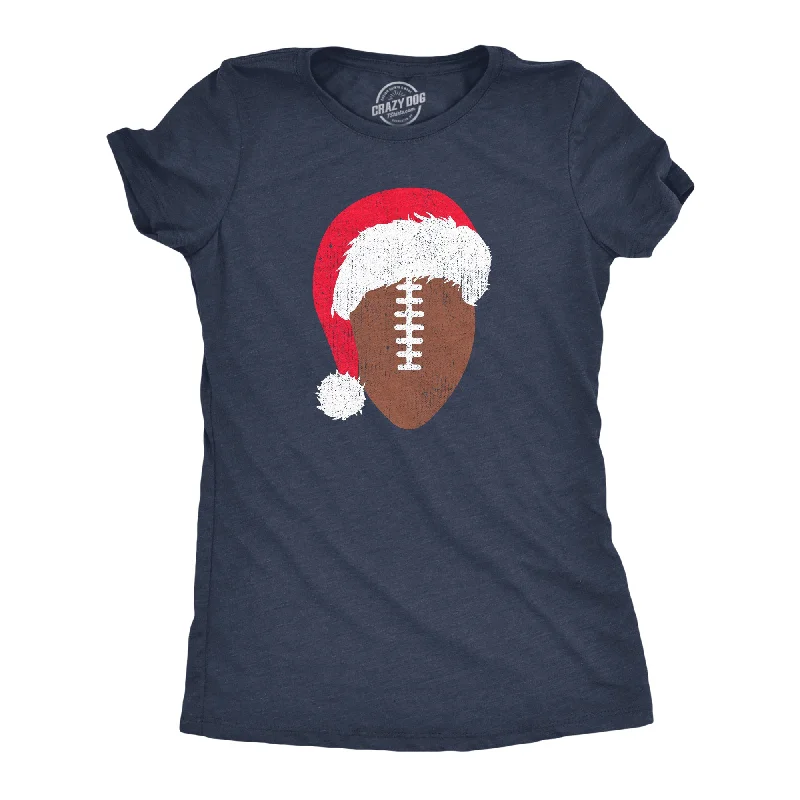 rebellious T-shirt-Santa Football Women's T Shirt