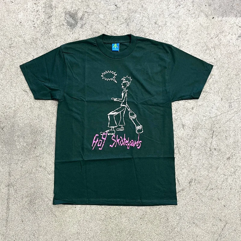 streetwear T-shirt-Frog Skater Tee Green