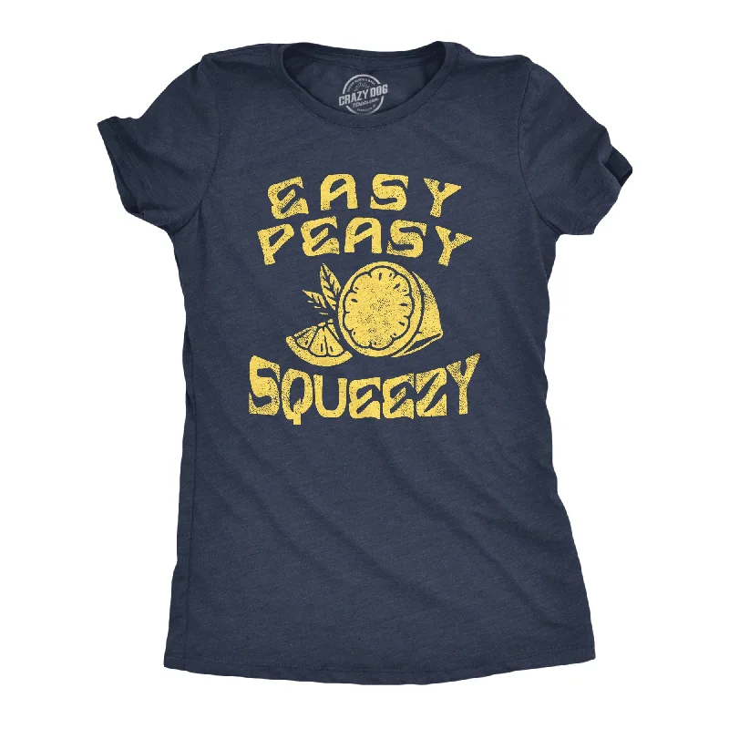 plain white T-shirt-Easy Peasy Lemon Squeezy Women's T Shirt