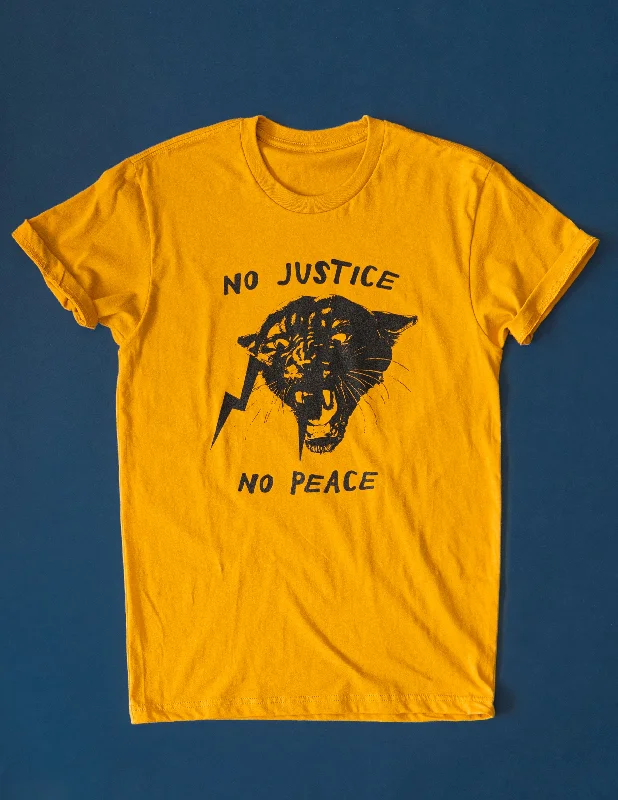 colorful T-shirt-No Justice No Peace T-Shirt