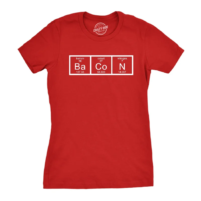 sports team T-shirt-Chemistry Of Bacon Women's T Shirt