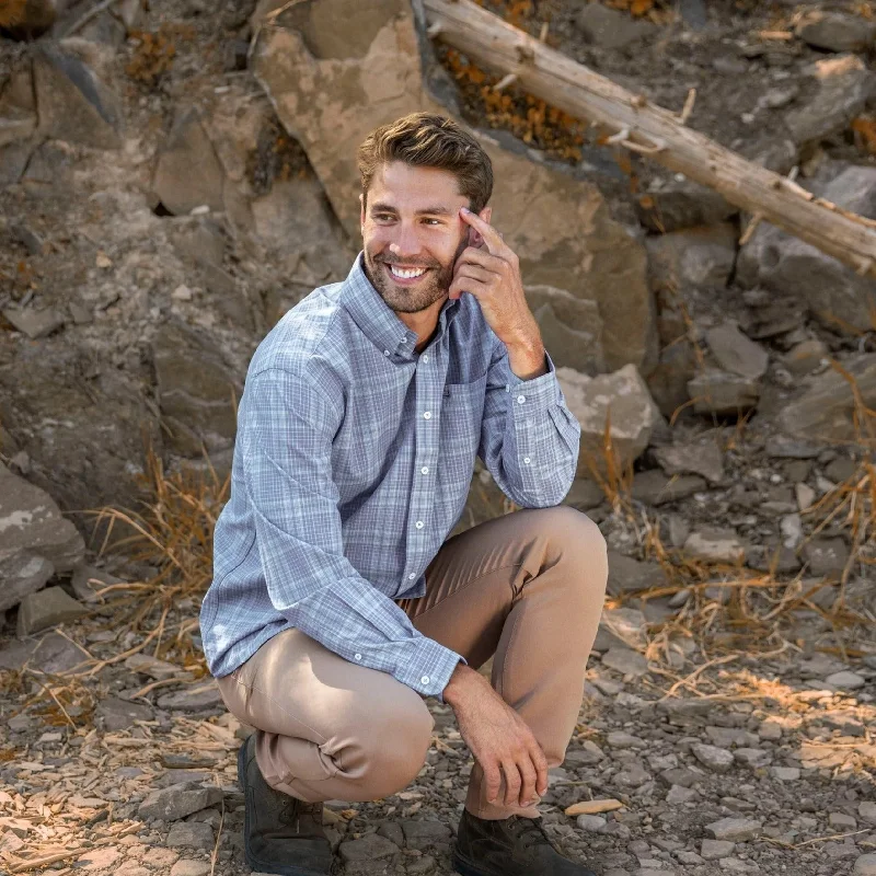 Breathable pants-Frisco Stretch Five Pocket Pant - Audubon Tan