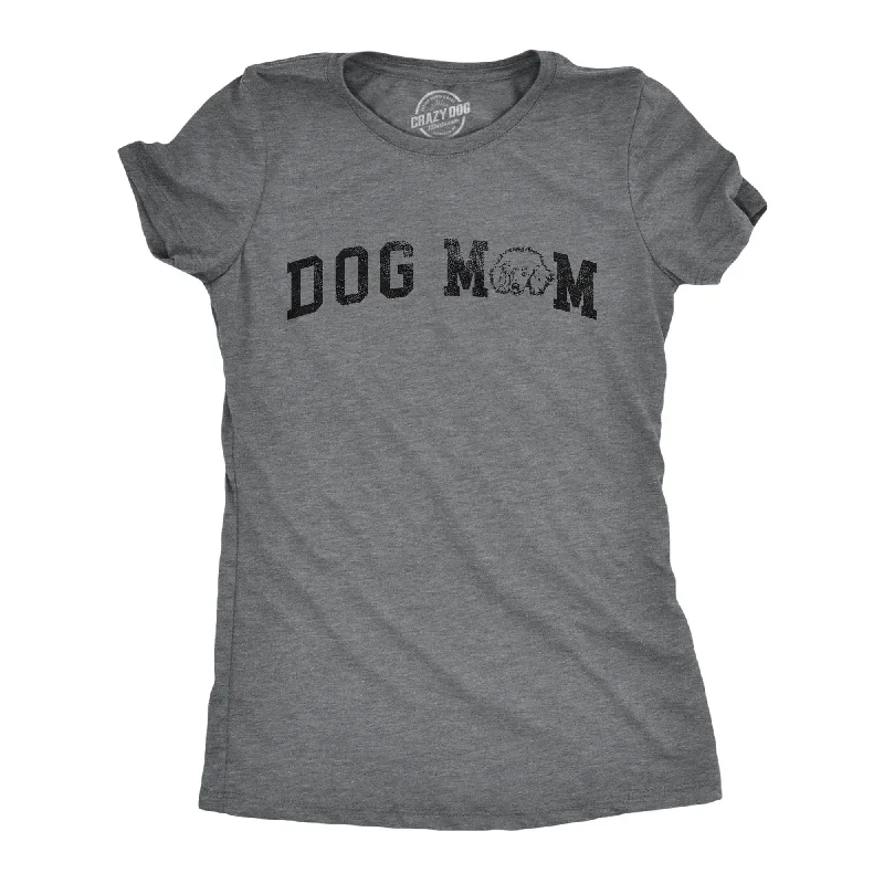 patriotic T-shirt-Dog Mom Poodle Women's T Shirt