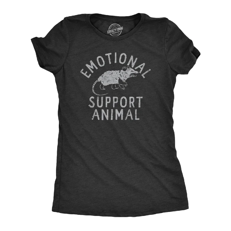 long sleeve T-shirt-Emotional Support Animal Possum Women's T Shirt