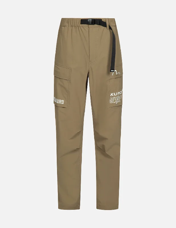 Compression pants-Logo Embroidery Regular Fit Cargo Pants