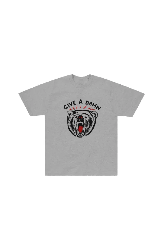 plain black T-shirt-Give a Damn T-Shirt