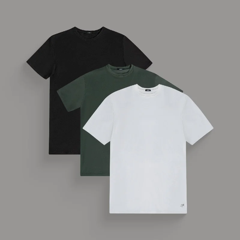 lightweight T-shirt-Forest Heavyweight Crew 3-Pack