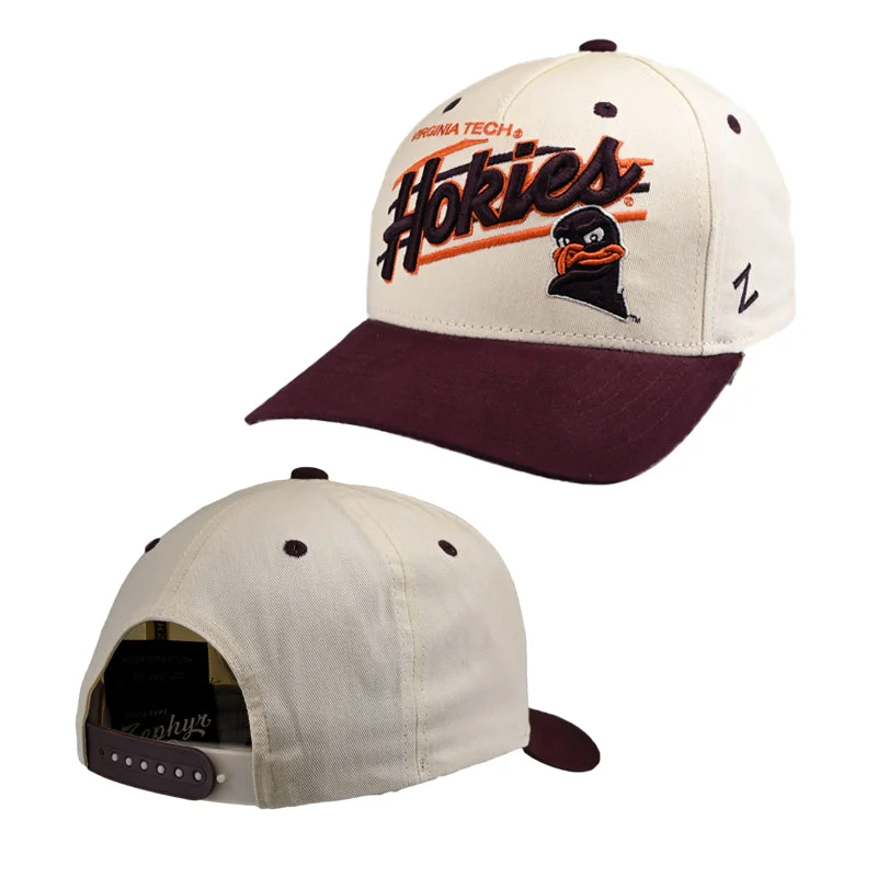 Unisex hats-Virginia Tech Marquee Hat by Zephyr