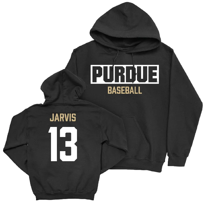 Heavyweight hoodie-Baseball Black Staple Hoodie - Jake Jarvis | #13