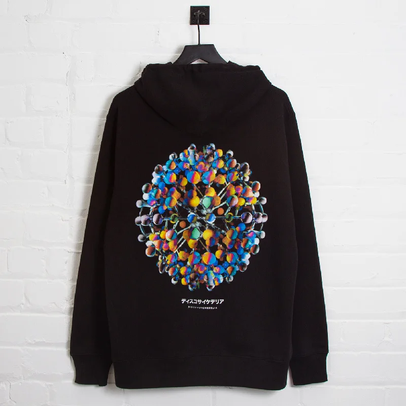 Classic hoodie-Orb 002 Disco Psychedelia - Pullover Hood - Black