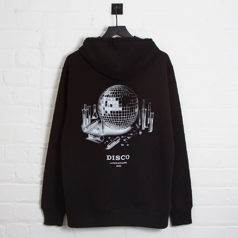 Lightweight hoodie-Disco Labs NYC Back Print - Pullover Hood - Black