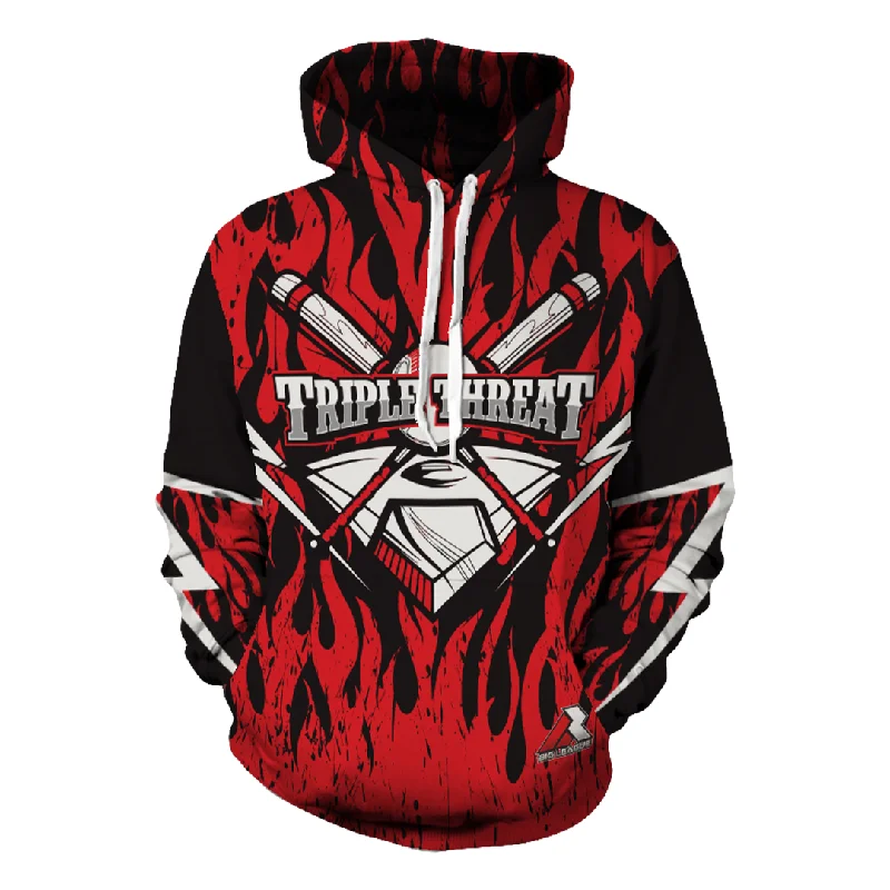 Printed hoodie-Triple Threat - Hoodie