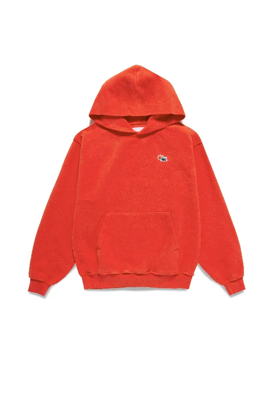 Personalized hoodie-ME. Reverse Brushed Hoodie - Blood Orange