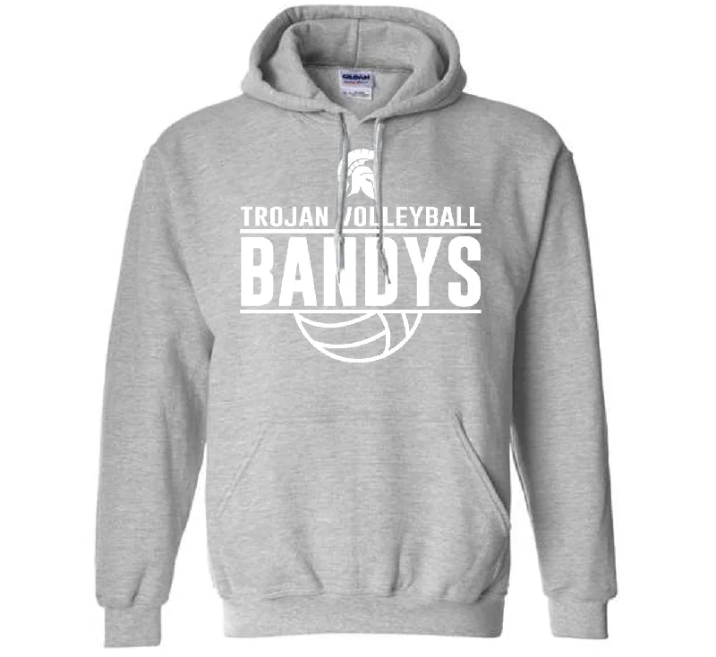 College style hoodie-Bandys Volleyball - Heavyweight Hoodie