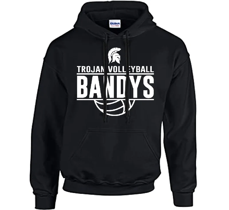 Sporty hoodie-Bandys Volleyball - PERSONALIZED Heavyweight Hoodie