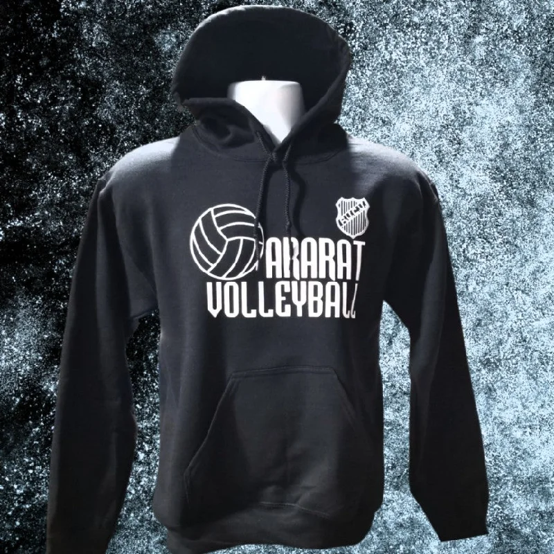 Zip-up hoodie-BLACK ARARAT VOLLEYBALL HOODIE