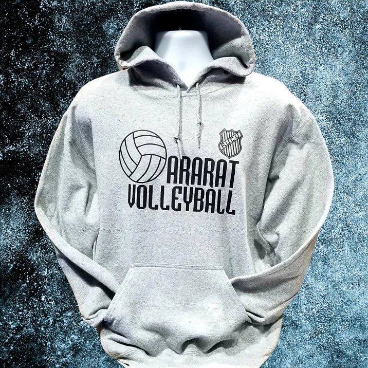 Sports style hoodie-GREY ARARAT VOLLEYBALL HOODIE